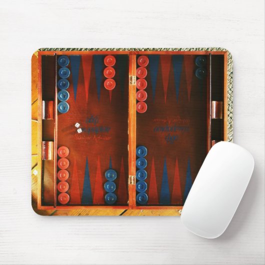 Backgammon Mousepad Muismat (Met muis)