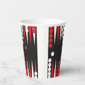 Backgammon Party Papieren Bekers (Rechts)