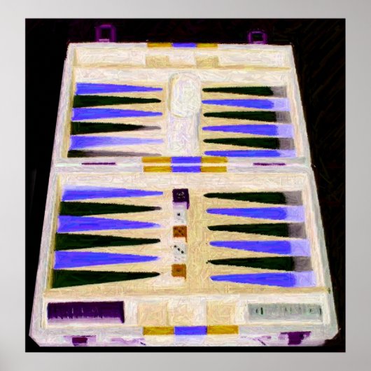 BACKGAMMON POSTER (Voorkant)