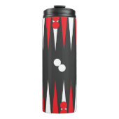 Backgammon Raad en Checkers Ontwerp Thermosbeker (Voorkant)