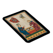 Backgammon spel, 14e eeuwse middeleeuwse kunst magneet (Rechterzijde)