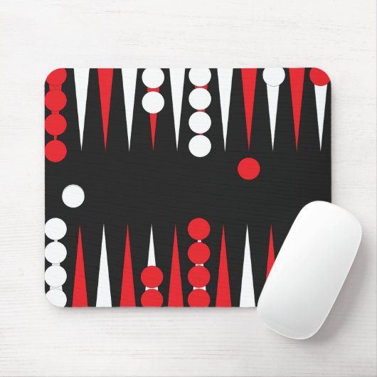 Backgammon Speler Bordspel Indeling Muismat (Met muis)
