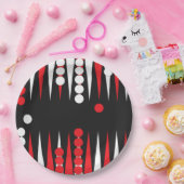 Backgammon Speler Partij Papieren Bordje (Feest)