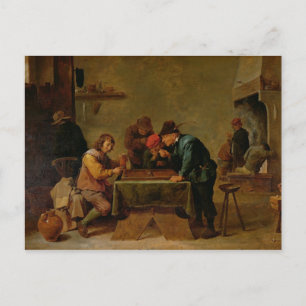 Backgammon Spelers, c.1640-45 Briefkaart