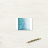 Background Mandala Grunge Pattern Text Green Post-it® Notes (Op bureau)