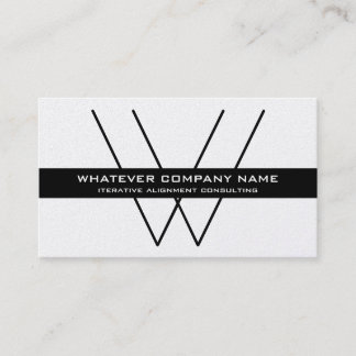 Background Monogram Company/Personal Deluxe Golden Visitekaartje