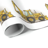 Backhoe Operator Cadeaupapier (Rol Hoek)