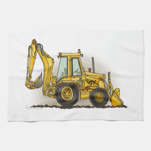 Backhoe Operator Theedoek (Horizontaal)