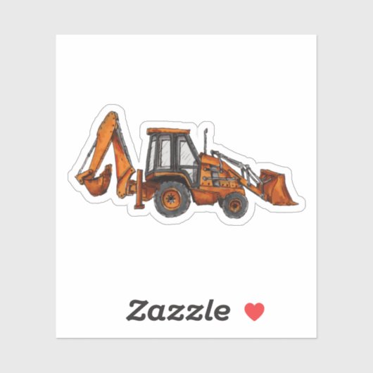 Backhoe Sticker (Vel)