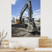 BACKHOE-ZWEEKAPPARATUUR POSTER (Keuken)