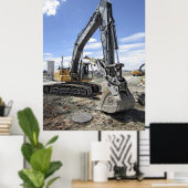 BACKHOE-ZWEEKAPPARATUUR POSTER (Thuiskantoor)