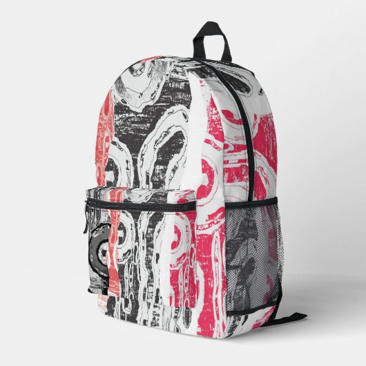 Backpack – Abstract Land Bedrukte Rugzak (Achterkant Hoek Rechts)