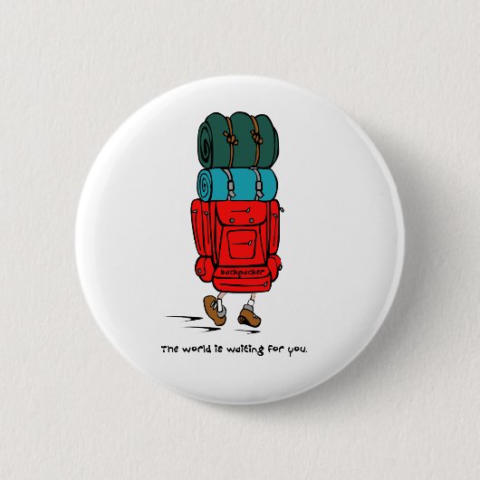 Backpack Groter dan Hiker Ronde Button 5,7 Cm (Voorkant)