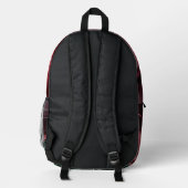 Backpack in stylish abstract graphic bedrukte rugzak (Achterkant)