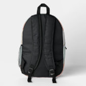 Backpack in stylish abstract graphic bedrukte rugzak (Achterkant)