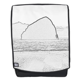 Backpack met het ontwerp van Pacific City Haystack