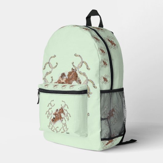 Backpack : Race is On Bedrukte Rugzak (Achterkant Hoek Rechts)