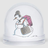 Backpack Snowman snow globe (Avant)