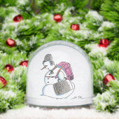 Backpack Snowman snow globe (Noël)