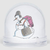 Backpack Snowman snow globe (Arrière)