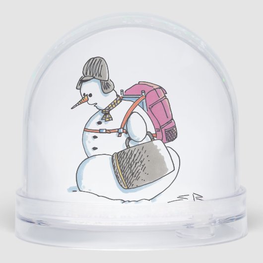 Backpack Snowman snow globe (Arrière)