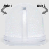 Backpack Snowman snow globe Sneeuwbol (Zijkant)