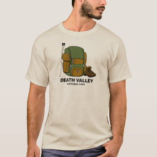 Backpack van het Nationaal Park van Death Valley T-shirt