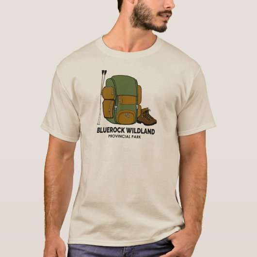 Backpack van het provinciepark Bluerock Wildland T-shirt (Voorkant)