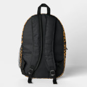 Backpack with a leopard print design  bedrukte rugzak (Achterkant)