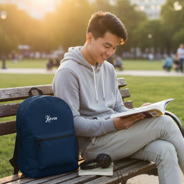 Backpack with initials of the name, school bag bedrukte rugzak
