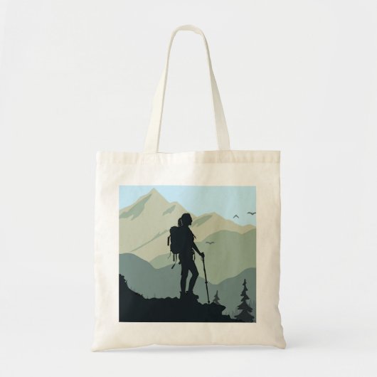 Backpacken Wandelbergen Design Canvas tas (Voorkant)