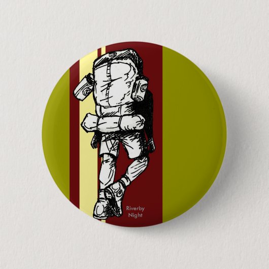 Backpacker (guy)-RedYellow Ronde Button 5,7 Cm (Voorkant)