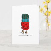 Backpacker Hiker met grote rugzak Kaart (Gele Bloem)