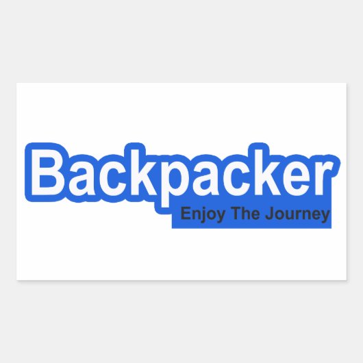 Backpacker Sticker (Voorkant)