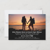Backpackers Foto - 3x5 Wedding Announding Kaart (Voorkant)