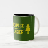 Backpackgletsjer Tweekleurige Koffiemok (Voorkant rechts)