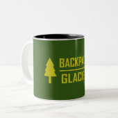 Backpackgletsjer Tweekleurige Koffiemok (Voorkant links)