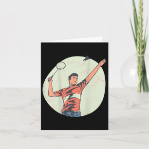 Backprint Badminton en Shuttle Kaart
