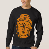 Backprint Buddha Head Buddhist Wisdom Trui (Voorkant)