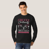 Backprint Coffee Contracts Cocktails Closings Real T-shirt (Voorkant volledig)