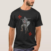 Backprint Crusader Cool Medieval and Knight 1 T-shirt (Voorkant)