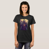 Backprint Epic fantasy knight a hero into the shad T-shirt (Voorkant volledig)