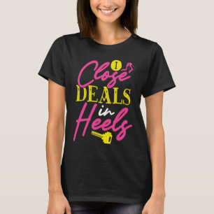 Backprint I sluit Overeenkomsten in de Realtor van T-shirt