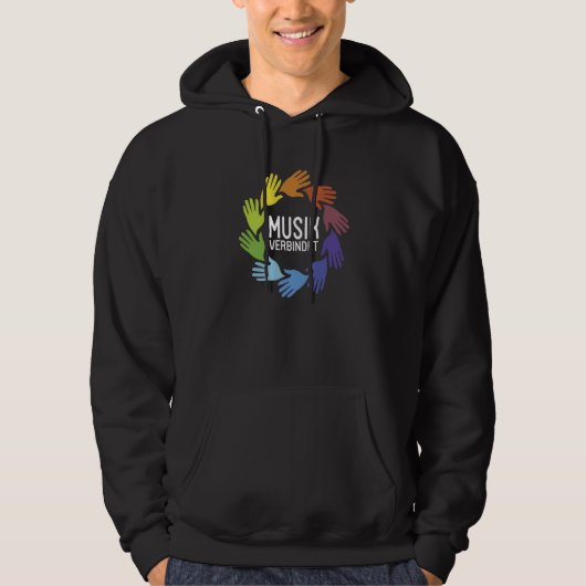 Backprint Music connects Hoodie (Voorkant)