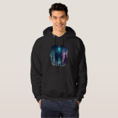 Backprint Mystical alien planet futuristic journey Hoodie (Voorkant volledig)
