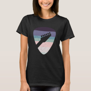 Backprint Retro Rock & Roll Music en Guit T-shirt