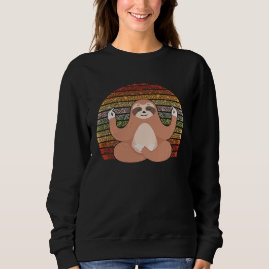 Backprint retro sloth trui (Voorkant)