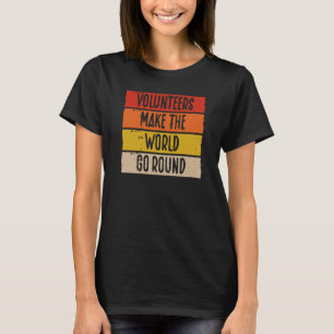 Backprint vrijwilligers maken de wereld vrij in vo t-shirt