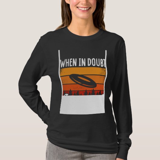 Backprint When In Doubt Layout Ultimate Frisbee T-shirt (Voorkant)