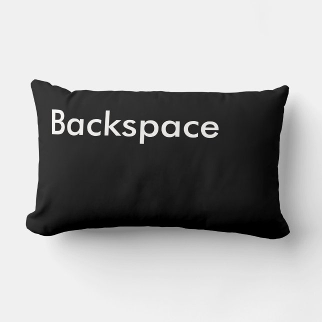 "Backspace" Computer Key Pillow Kussen (Voorkant)